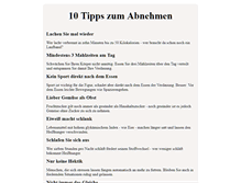 Tablet Screenshot of endlich-schlank.com